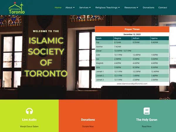 Islamic Society of Toronto website