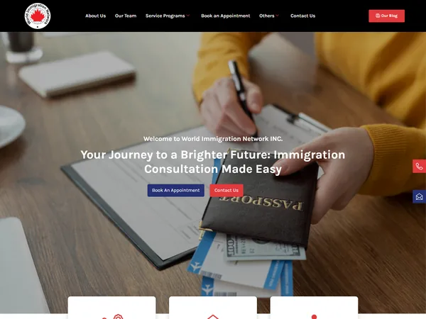 World Immigration Network website
